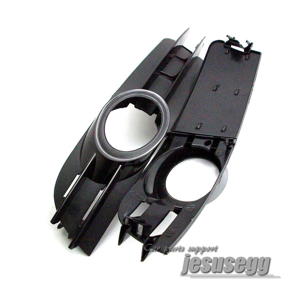 2x Front Bumper Foglight Lamp Grille Cover LR Set For A6 A6 Quattro C6 05-08