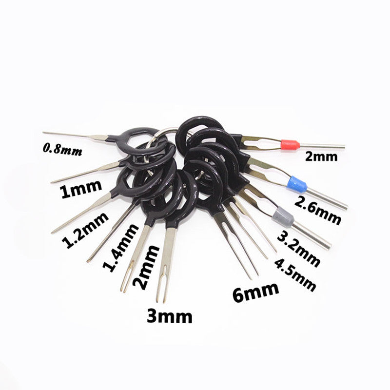 11pCar Electrical Wiring Crimp Connector Pin Extractor Plug Terminal Remove Tool