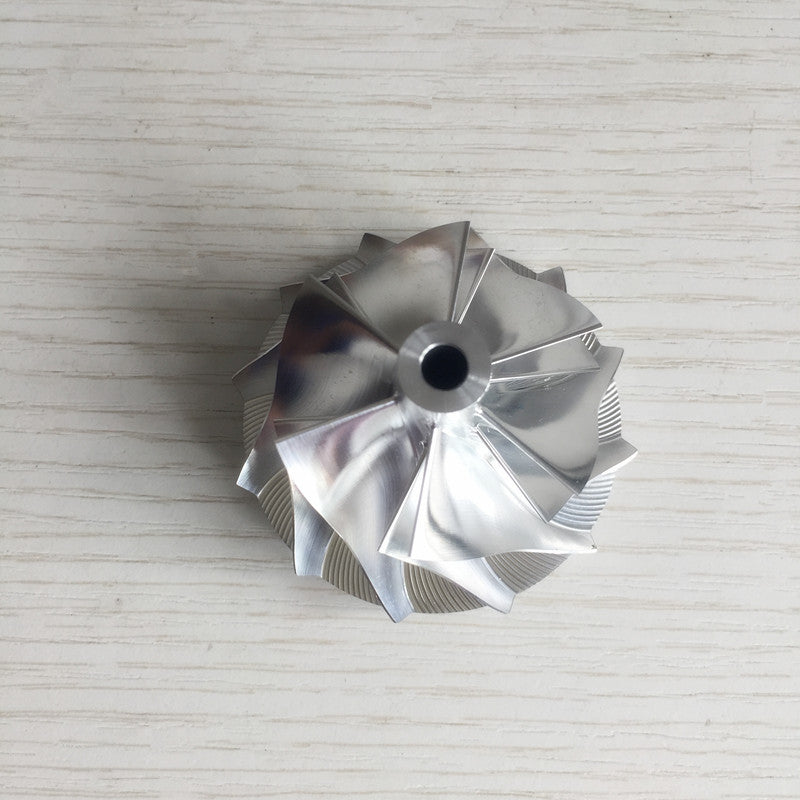 RHV5 40.65/52.51 mm 6+6 Blade High-Performance Turbine Billet Compressor Wheel