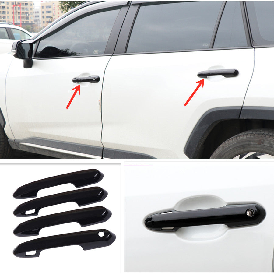 Bright black Car Door Handles Cover molding Trim for Toyota Highlander 2020-2023