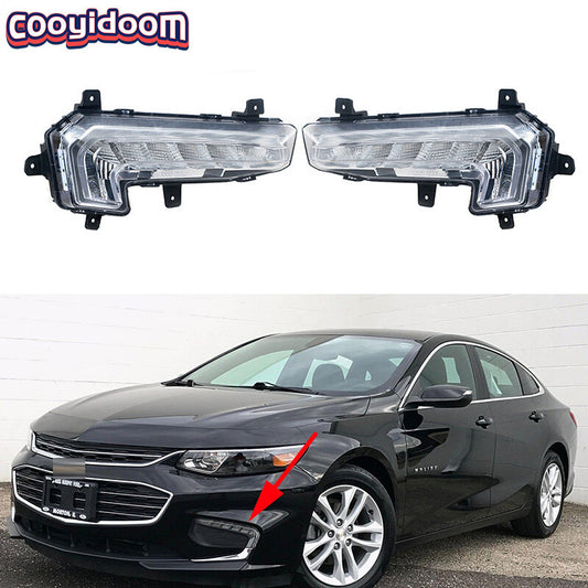 For 2016-18 for Chevrolet Malibu XL LED Front Daytime Running Lamps DRL Fog Lights