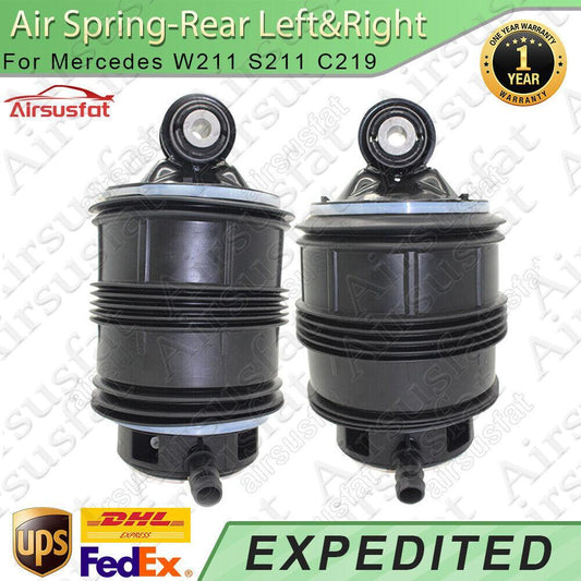 2x for Mercedes W211 S211 C219 02-10 Rear LeftRight Air Suspension Spring Bags