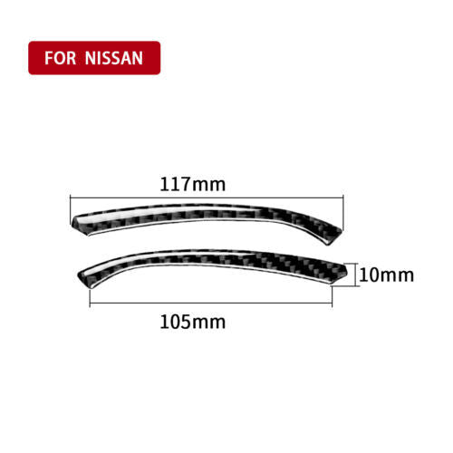 for Nissan 370Z Carbon Fiber Instrument Cover Decoration Trim 2009-2020 2pcs