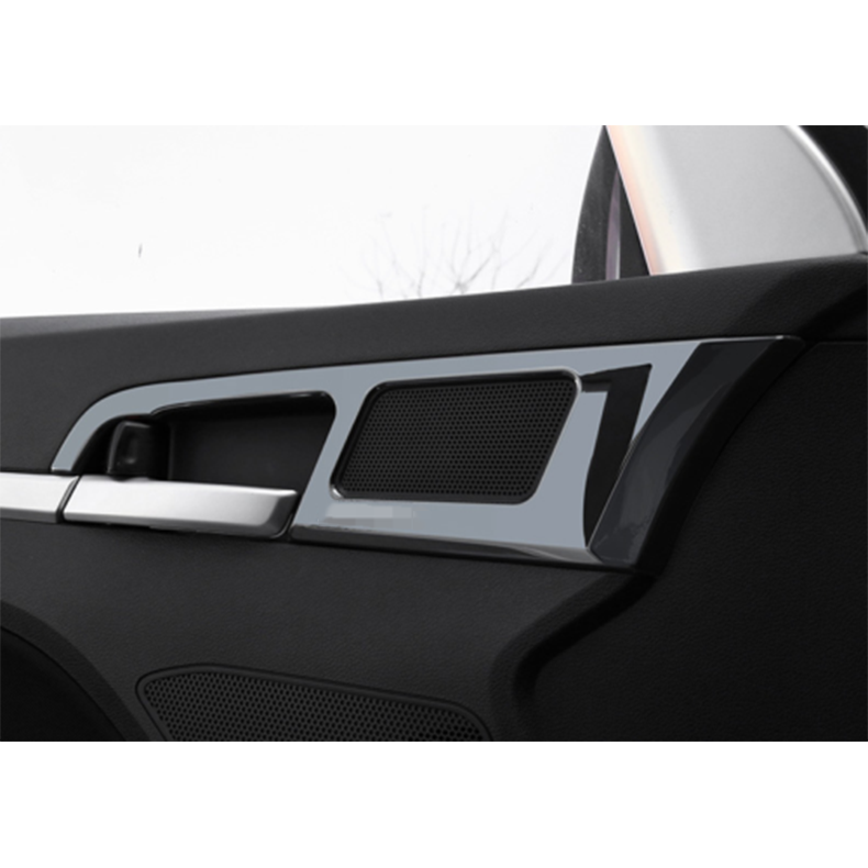 for Hyundai for Elantra 2017-20 Black Steel Inner Door Handle Bowl frame Cover Trim