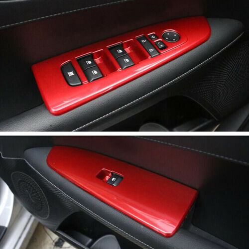 for Kia Forte/k3 2019-2021 Red Interior Door Window Lift Switch Decor Cover Trim