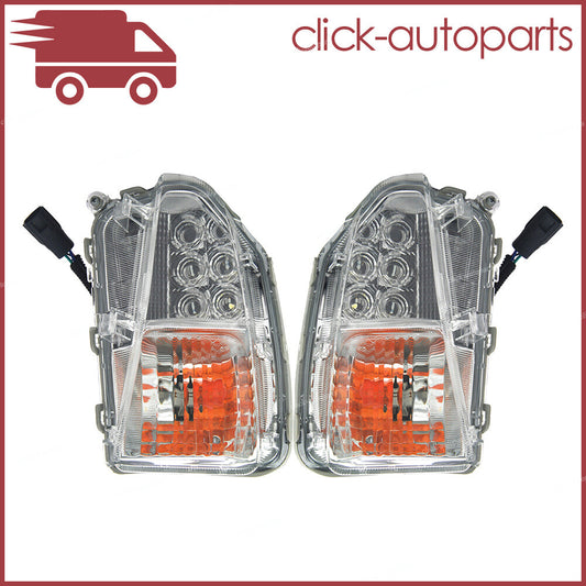 Pair Fits for Toyota Prius 2013-15 LeftRight Turn Signal Fog Light Lamp Lens w/Bulb