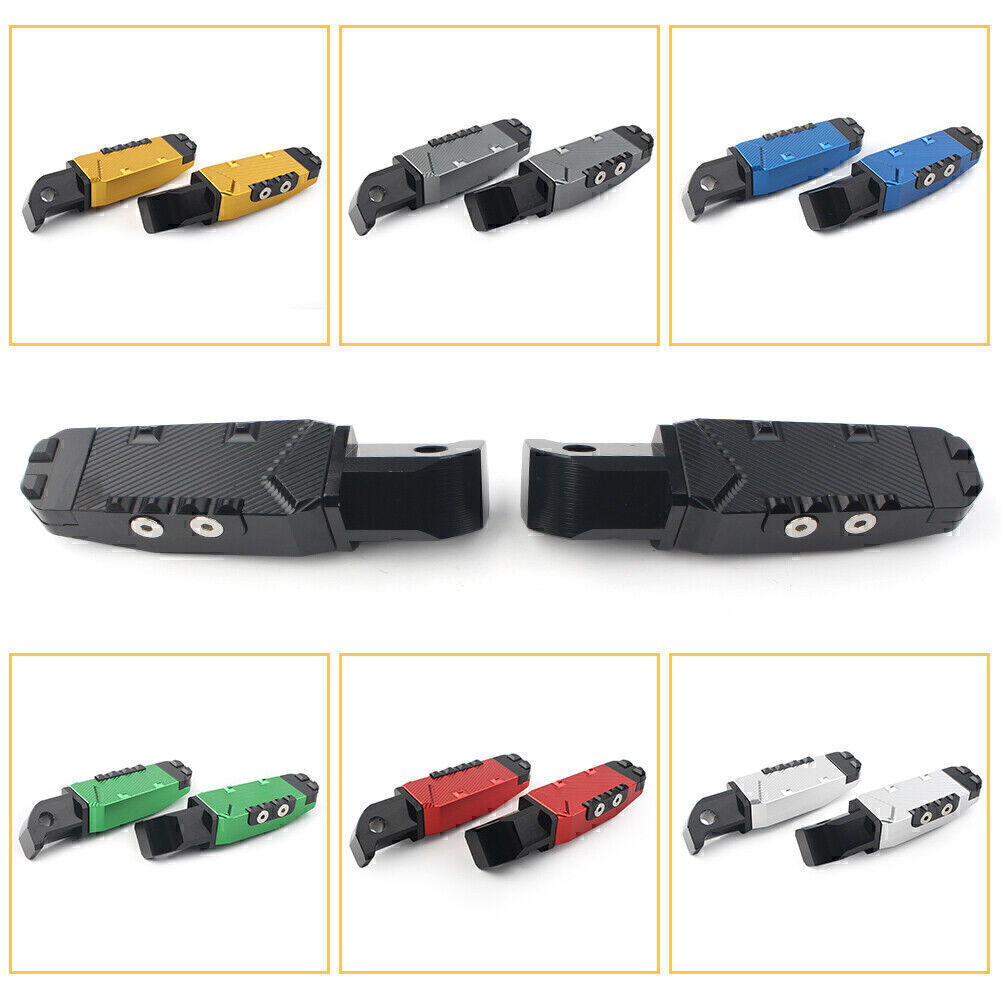 for Yamaha FZ1 YZF R3 CNC Aluminum Rear Passenger Footrests Foot Pegs Pedal Pads