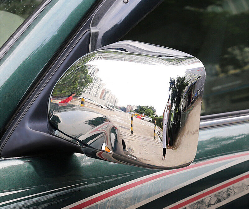 Chrome External Side Door Mirror Cover Trim Wing ABS for LEXUS LX470 1998-2007