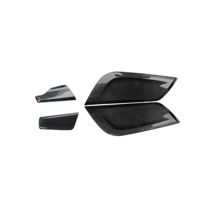 for Ford for Mustang 2015-2022 Dry Carbon Fiber Gear Shift Both Side Strip Trim 4PCS