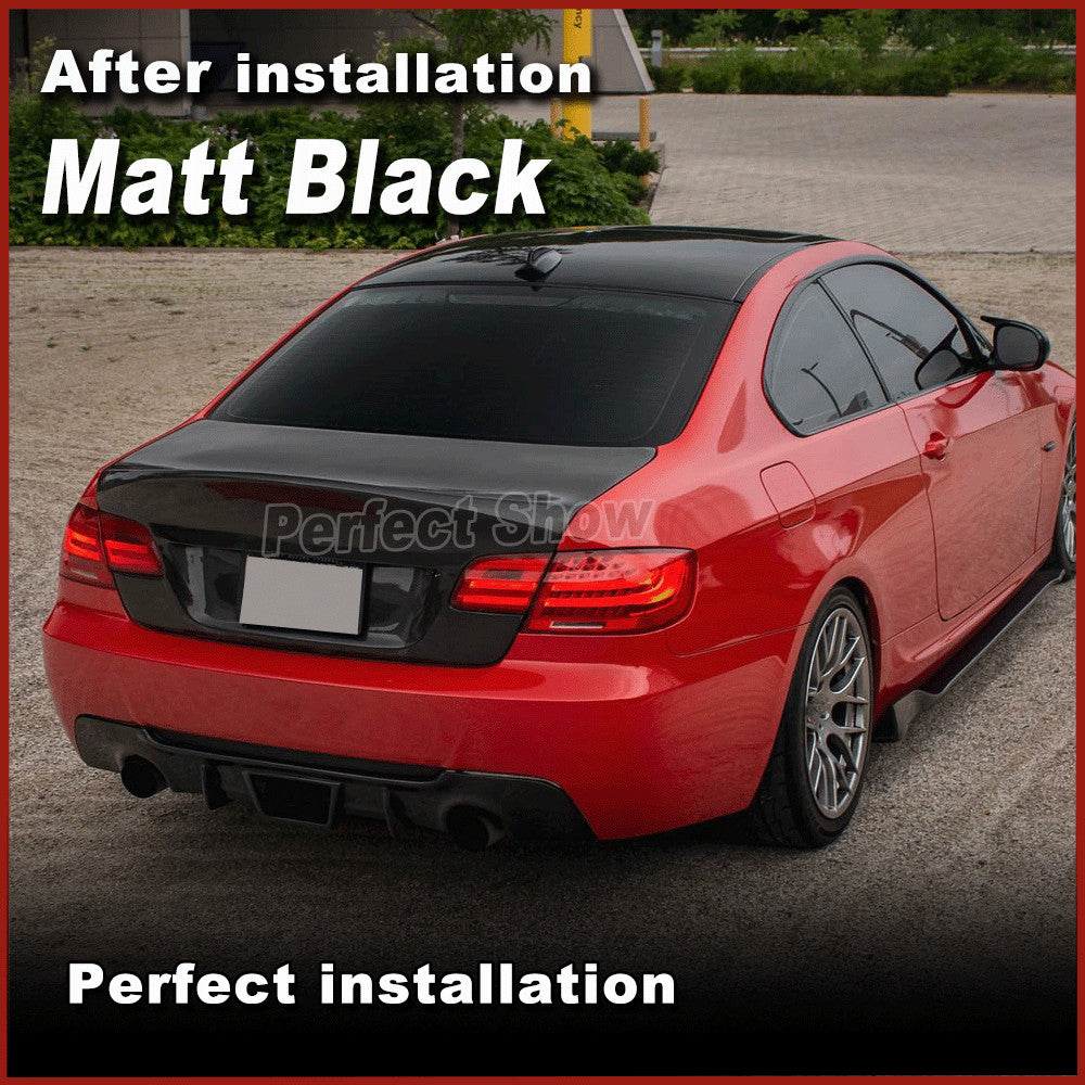 for BMW 3Series E92 E93 335i M Tech 2008-11 Matt Black Rear Bumper Diffuser Lip
