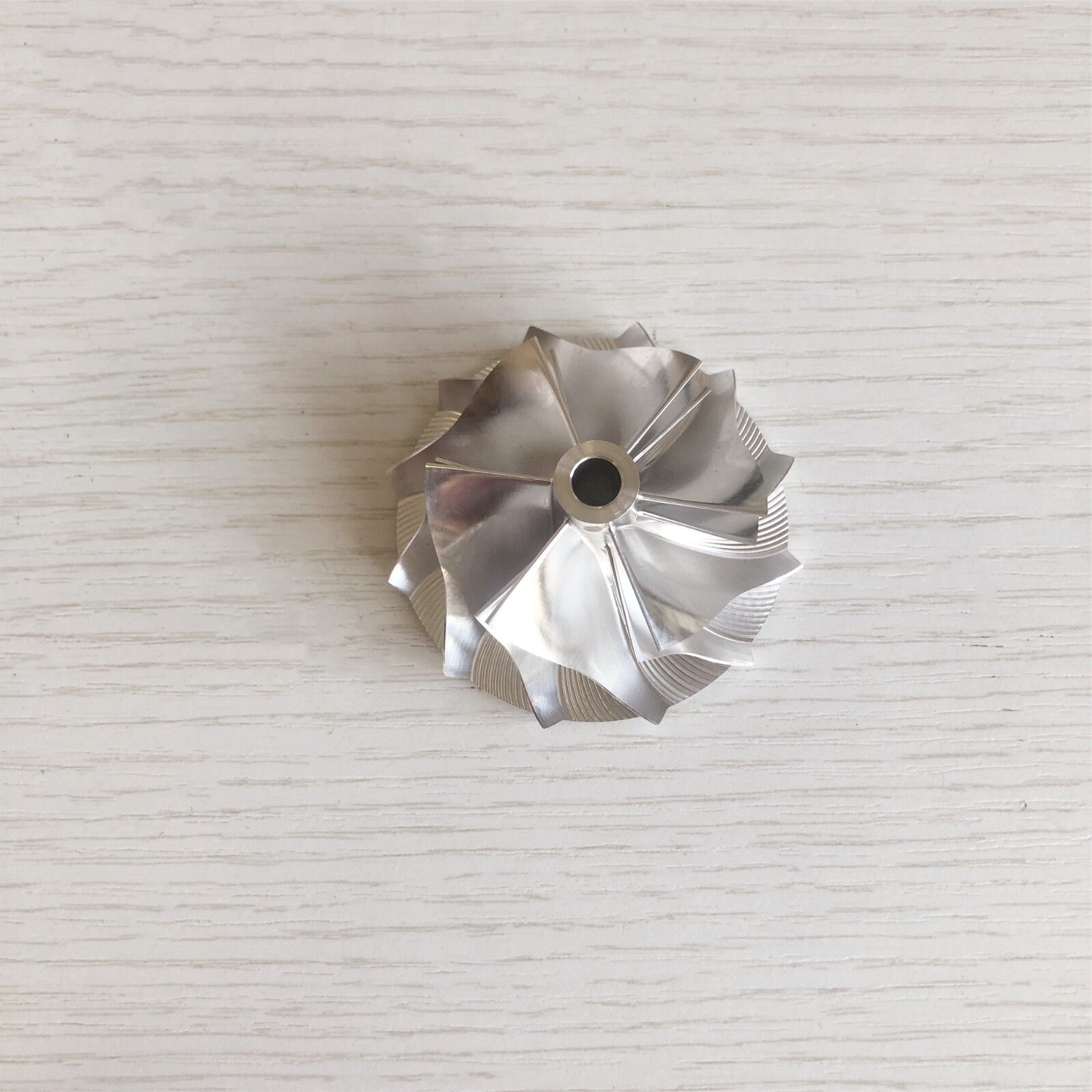 RHF5 43.40/56.00 mm 6+6 Blade Hole: 6.10 Turbine Compressor Wheel
