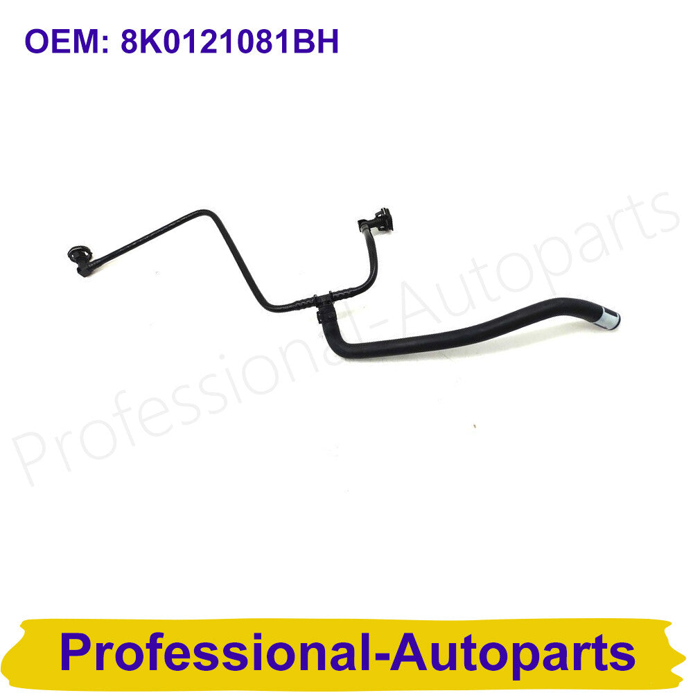 8K0121081BH Coolant reservoir hose suitable for Audi A4, A5, and Q5 radiator hoses.