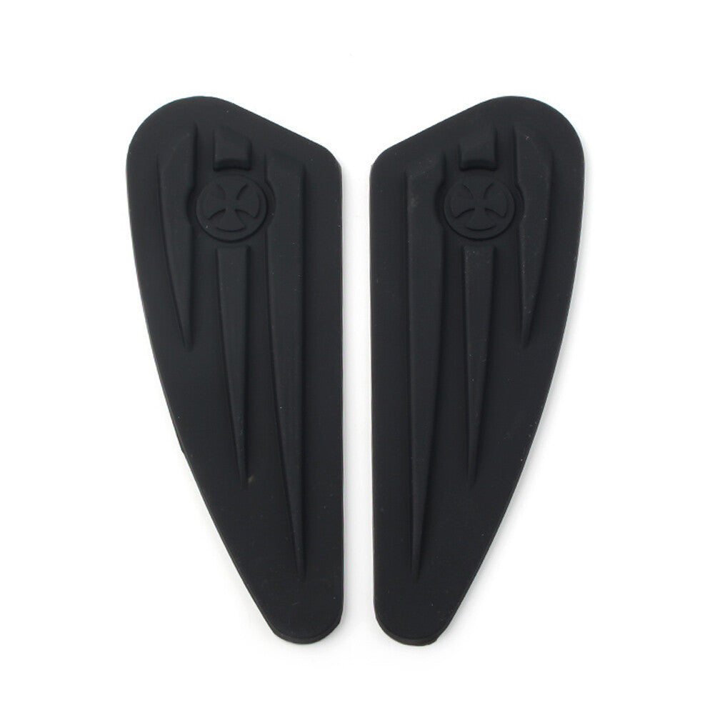 Fit for Harley Softail Dyna Sportster Rubber Fuel Gas Tank Knee Pads Decals Stickers