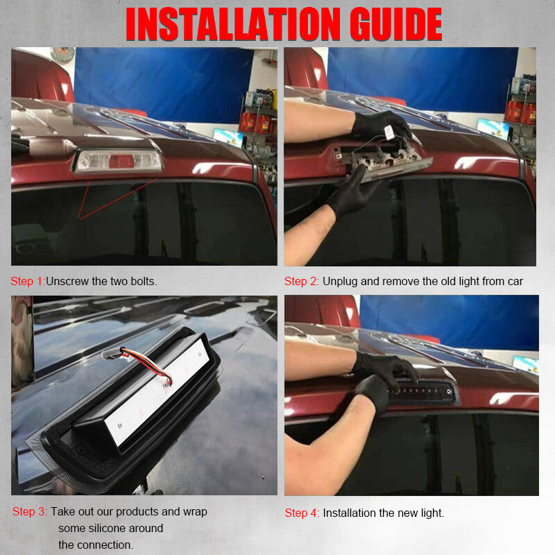 LED Smoke 3rd Third Brake Light Cargo Lamp For 2019-2021 for Dodge for Ram 1500 Classic