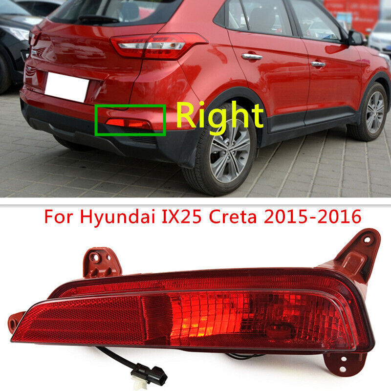 Right Side Rear Bumper Fog Lamp Break Light Fit for Hyundai IX25 Creta 2015-2016