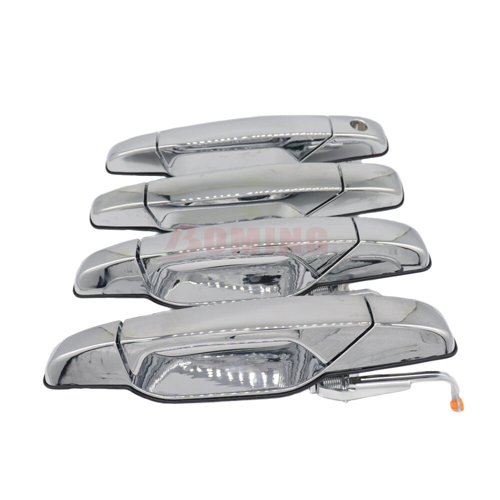Front Rear Chrome Door Handle for Chevy Tahoe for GMC for Yukon for Sierra 1500 Denali 07-13