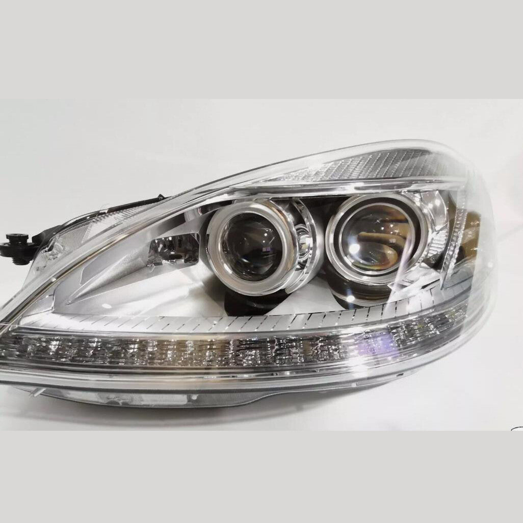 Suitable for 2007-2009 for Mercedes-Benz SW221 S550 D1S projector DRL headlights (pair of xenon models).