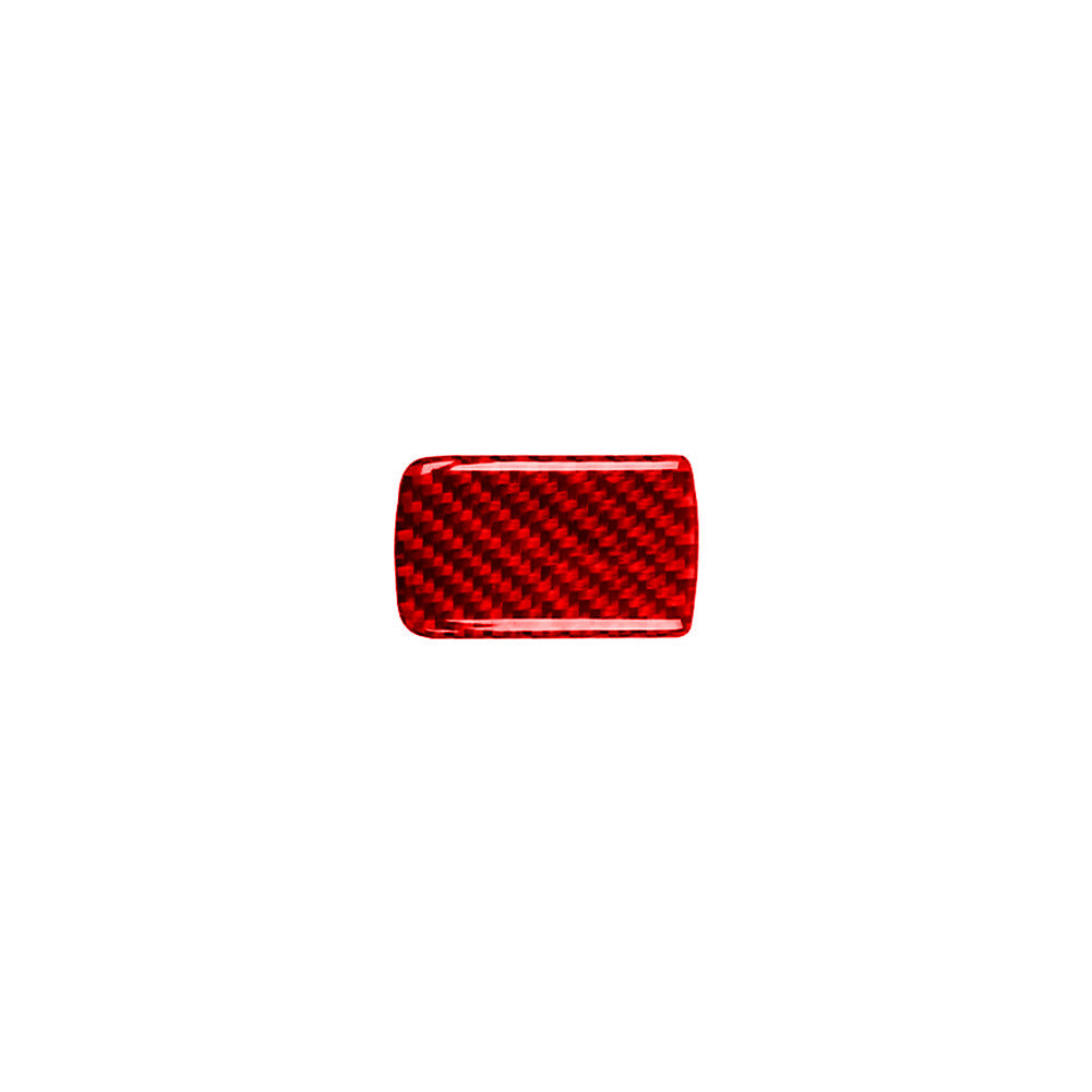 Red Carbon Fiber Glove Box Handle Trim for Volkswagen for Jetta Sedan 2011-14 Type B