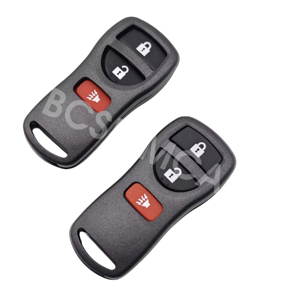 Car Key Fob Remote Shell Case Keys Cover 2PCS Fit for Nissan Xterra 2002-2015