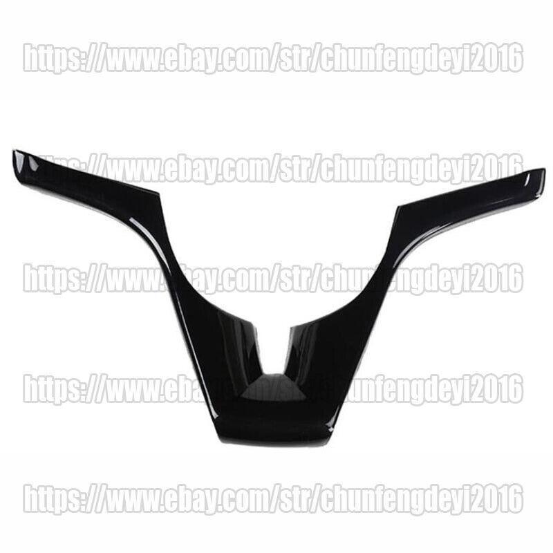for Chevrolet for Cruze 2009-2015 Gloss Black Car Steering Wheel Strip Cover Trim