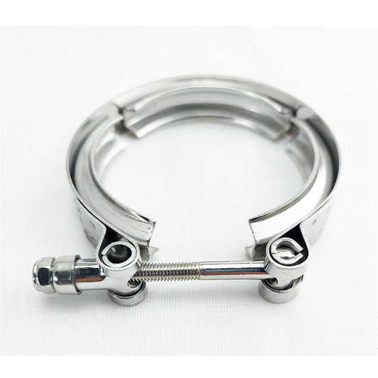 4 V-Band Clamp for Turbo Downpipe Exhaust Pipe Stainless Steel Universal