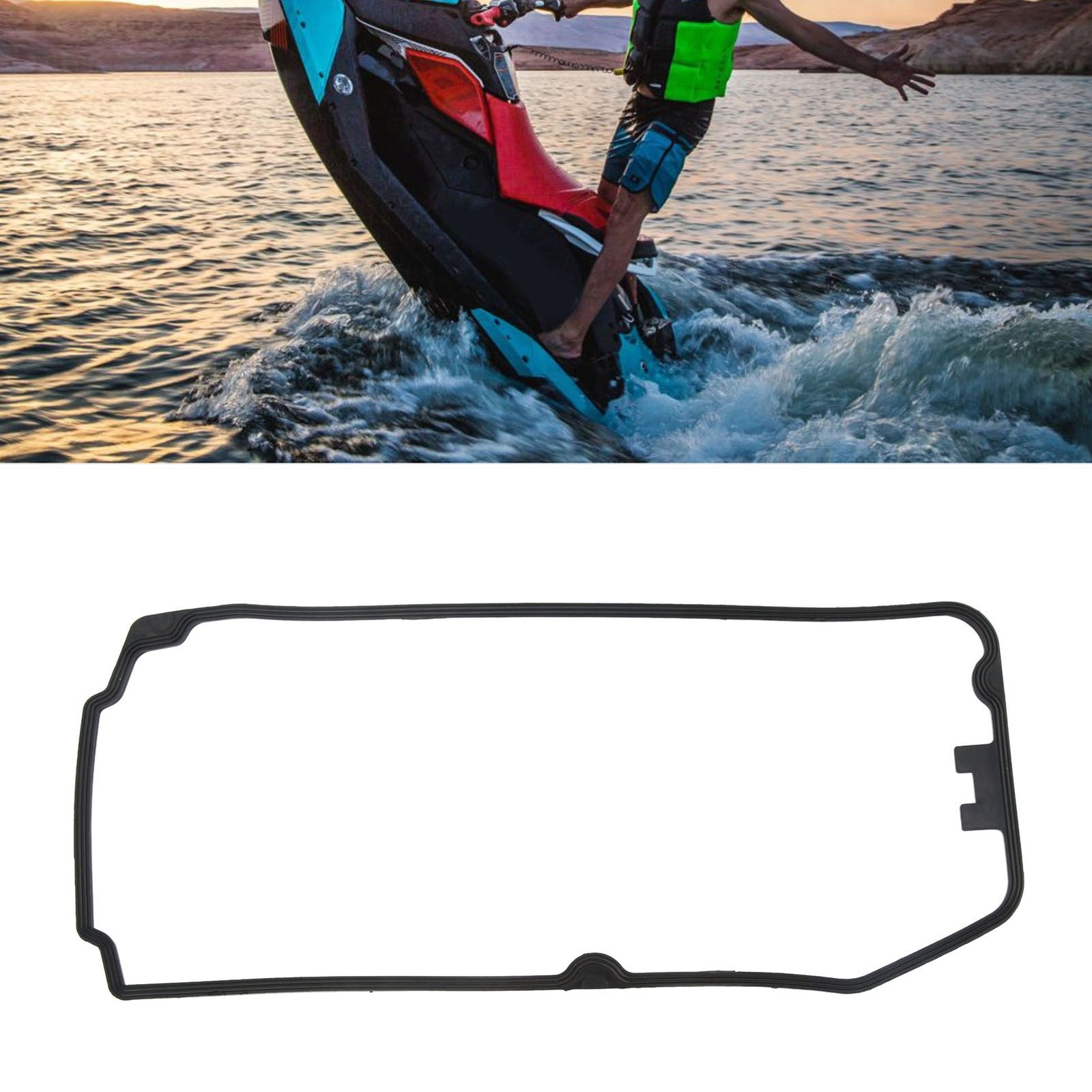 Boat Valve Cover Gasket 420950820 Rubber Strong Sealing Parts For SEADOO 4TEC