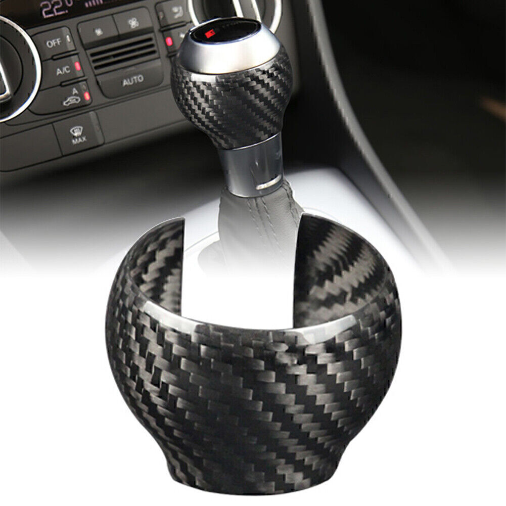 Carbon Fiber Gear Shift Knob Cover Trim for Audi Q3 2013-2018 2017 2016 2015 14