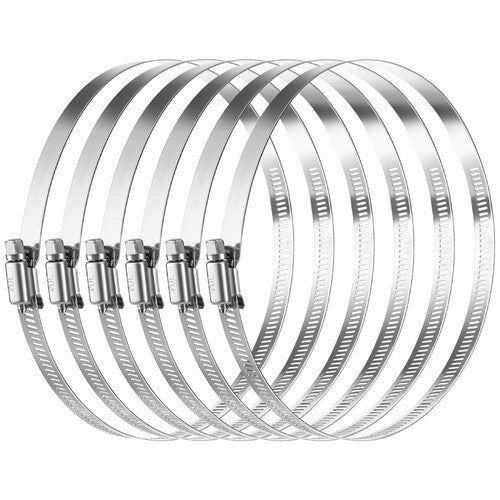 6-inch hose clamp adjustable metal worm drive gear hose clamp dryer ventilation hose