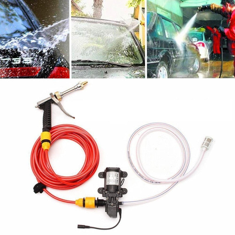12V Car Wash Washing Machine Cleaning Electric Pump Pressure Washer Device Tool