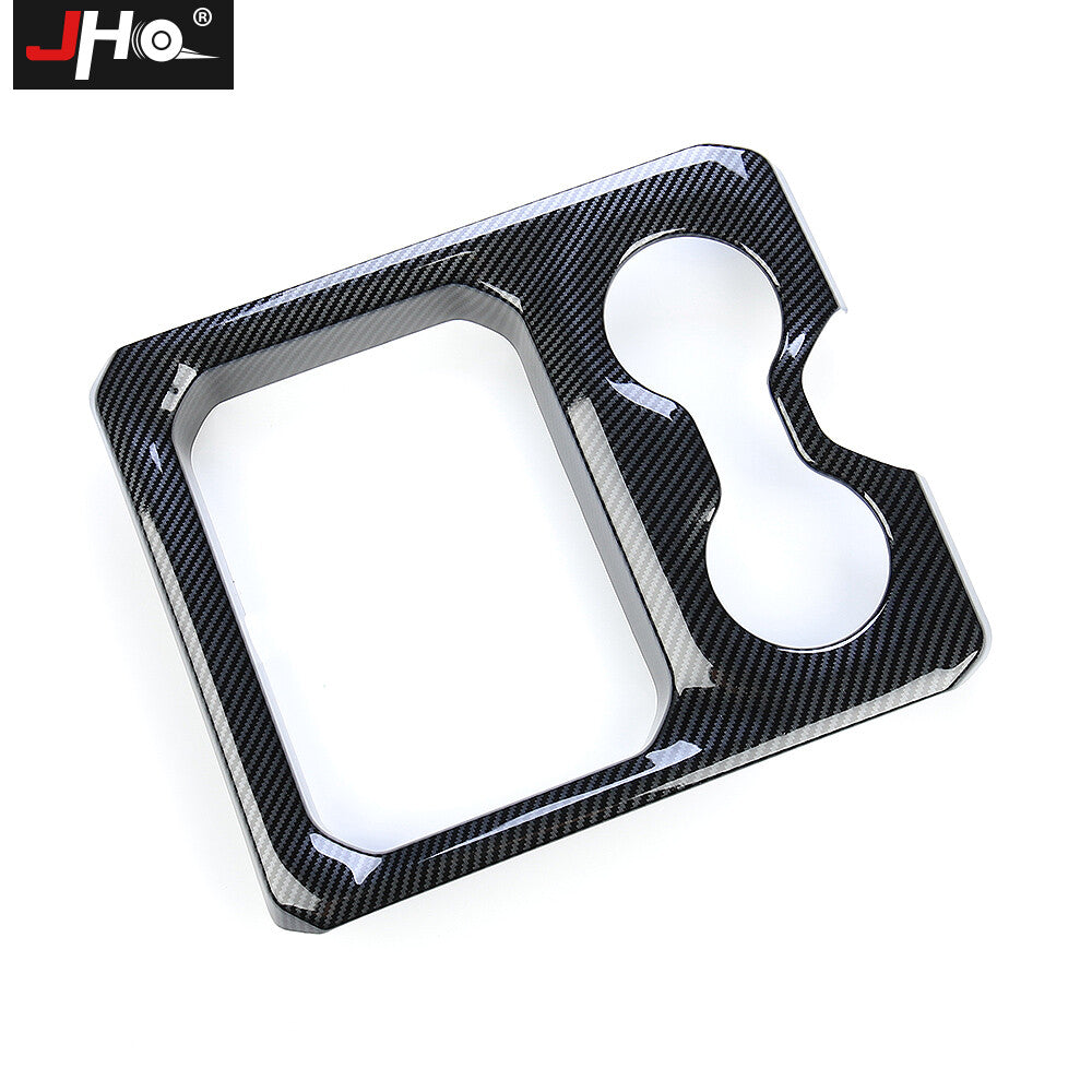 Carbon Fiber Front Water Cup Holder Cover Trim Decor for Dodge for Ram 1500 2019+