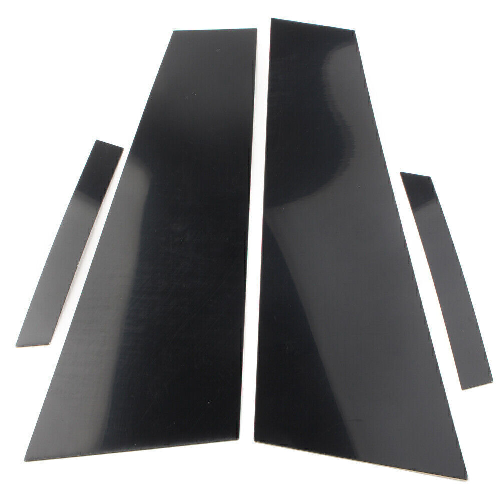 Door Window Pillar Post Cover Trim for MERCEDES CLS C219 2006 - 2011 Gloss Black