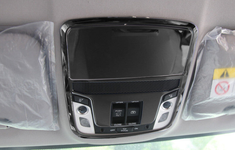 Front Reading Lamp Frame Cover Trim for Honda CRV CR-V 2017-22 Black Titanium
