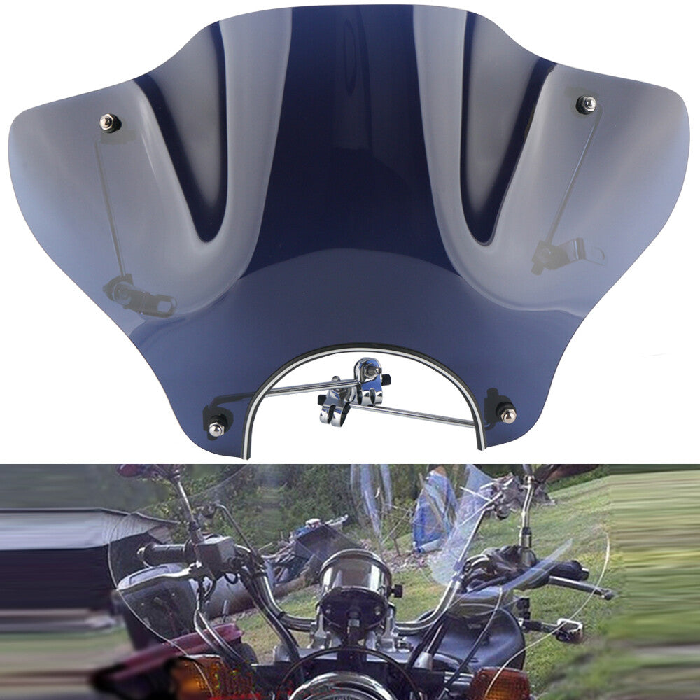 Universal Motorcycle 7-inch Windshield Mount Kit for Harley Cafe Race