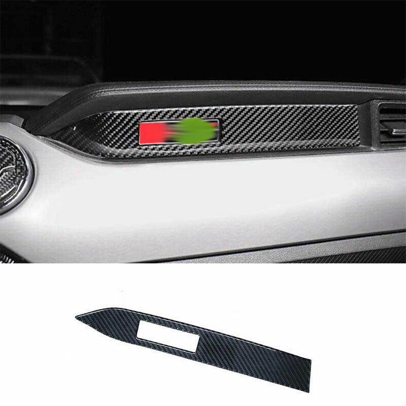 for Ford for Mustang 2015-2022 Real Carbon Fiber Console for Co -Pilot Strip Cover Trim