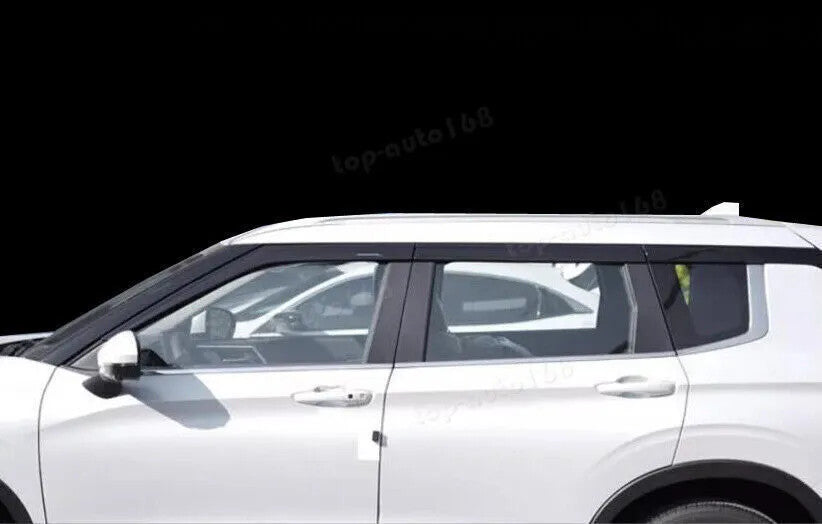 for Mitsubishi Outlander 2022-24 Black Window Visor Sun Rain Deflector Guard Set