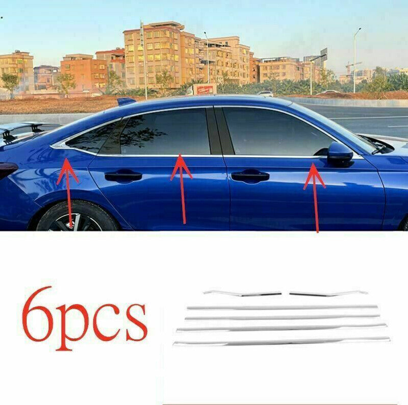 for Honda for Civic Sedan 2022-2023 Steel Bottom Lower Window Frame Sill Trim Cover