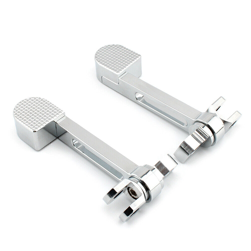 Chrome Footrest Peg Mount Bracket Heel Rest for Harley Sportster XL 883 1200
