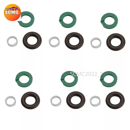 6x Fuel Injector O-Ring Seal Repair Kit Fit for VW Touareg for AUDI A6 Q5 06E998907E