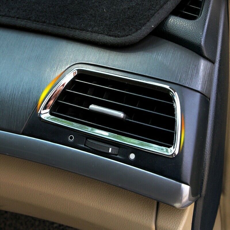 3X for Honda Accord 8th 2008-2012 ABS Chrome Console Air Outlet Vent Cover Trim