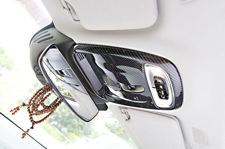 ABS Carbon Fiber Inner Front Reading Light Cover Trim for Volvo XC90 2016-2023