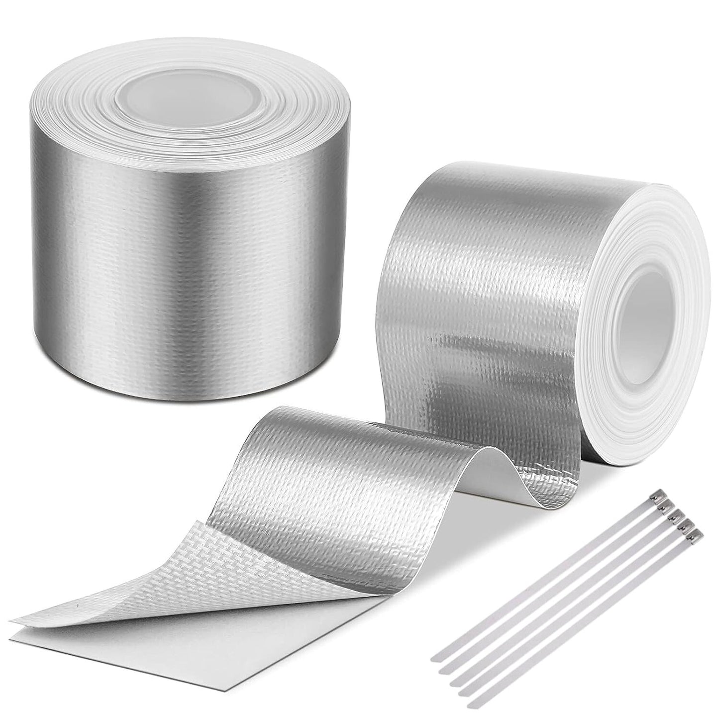Silver 16-foot high-temperature insulated roll self-adhesive reflective packaging tape