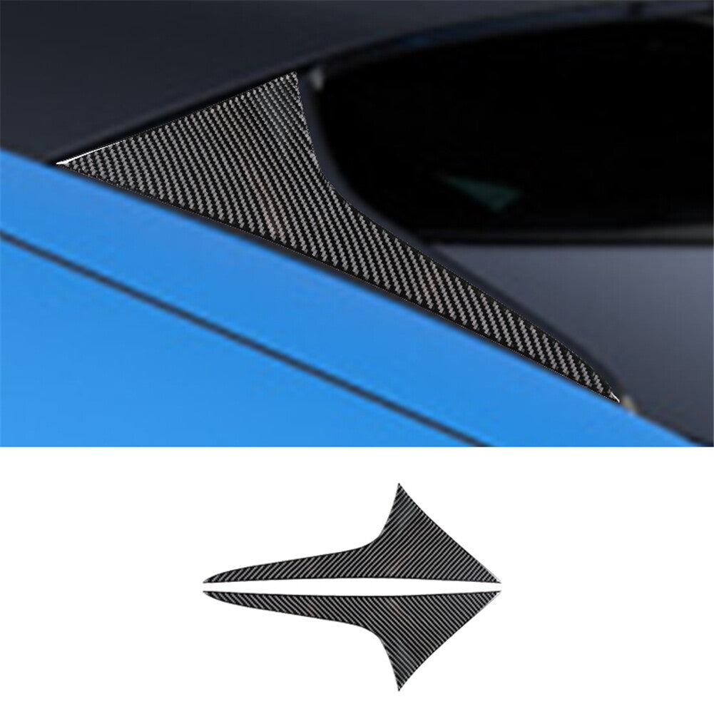 2-Pack Carbon Fiber C-Pillar Cover Decorative Stickers  for ford  for Mustang Mach-E 2021-2022