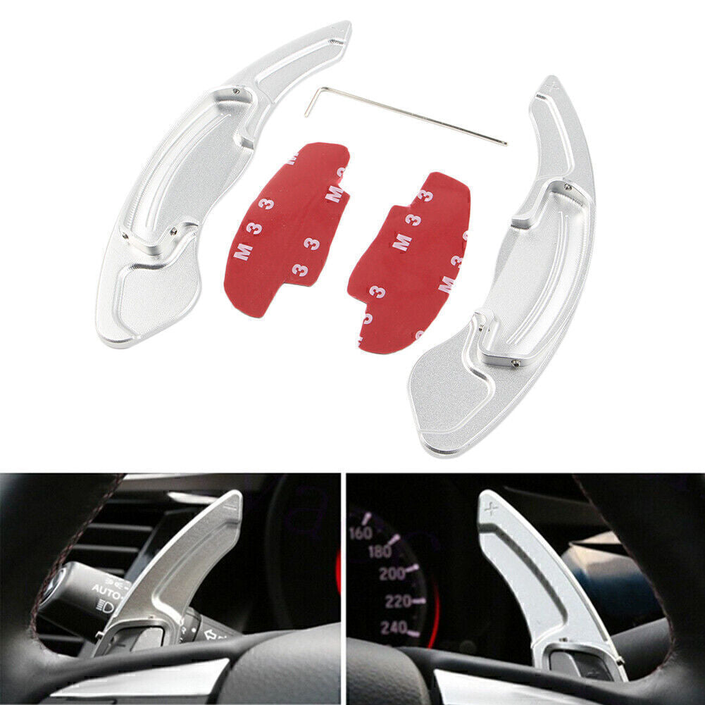 Silver Steering Wheel Shift Paddle Extension Shifter for Honda Accord for Acura CDX
