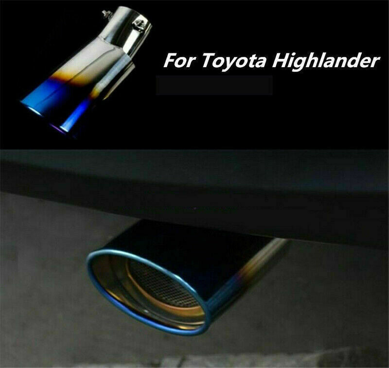 Rear Exhaust Muffler Tail Pipe Tip Tailpipe Trim for Toyota Highlander 2014-2019