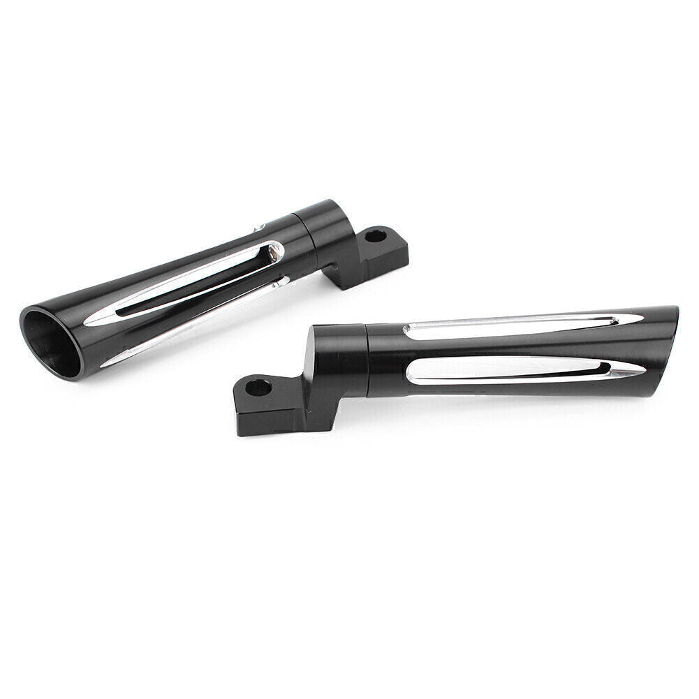Fit for Harley Dyna FSX FXSB Sportster XL1200 XG500 750 CNC Footpegs Black Aluminum