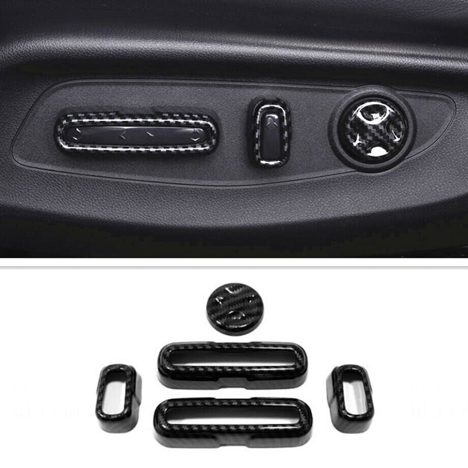 for Honda CR-V 2023-2024 Carbon Fiber for Seat Adjustment switch Button Cover Trim