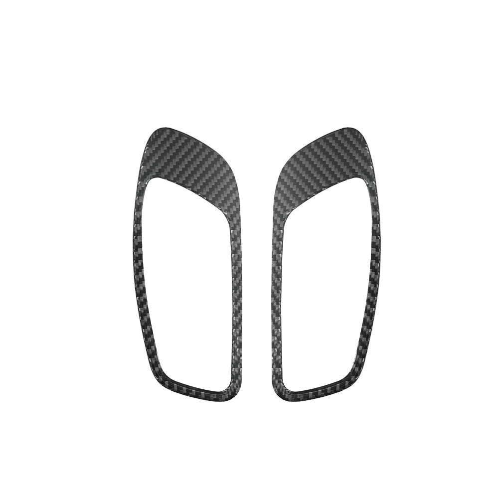Carbon Fiber Front Door Pull W/O Heated for Seat Trim Cover for KIA Sedona 2015-2016