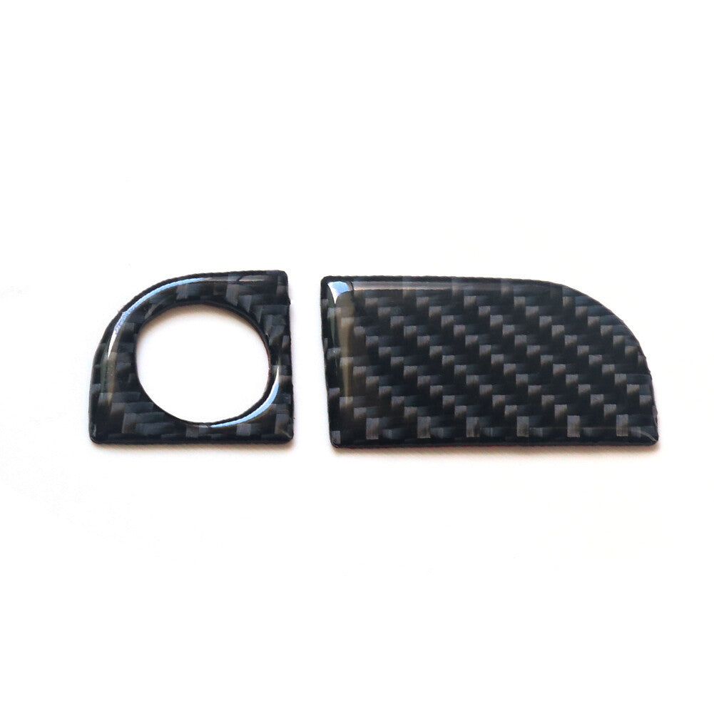 2x Carbon Fiber Interior Glove Box Handle Cover Trim for Honda Odyssey 2005-2010