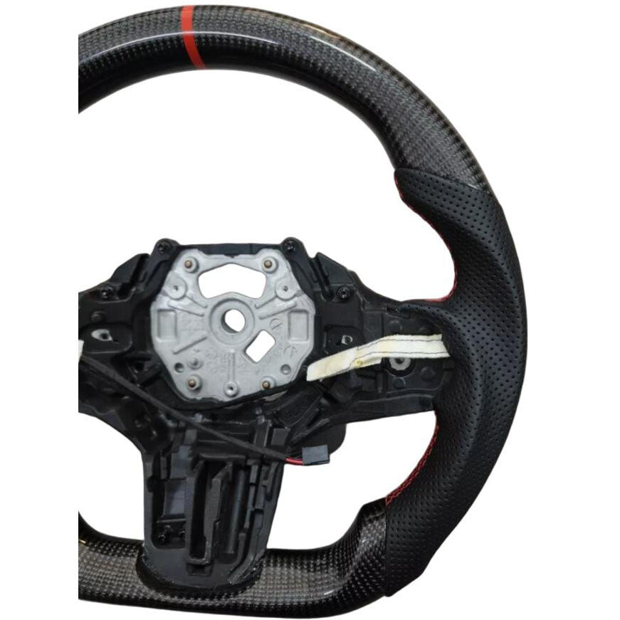 Carbon fiber steering wheel suitable for BMW G20, G22, G29, G80, G82, G21, G23 with heating.