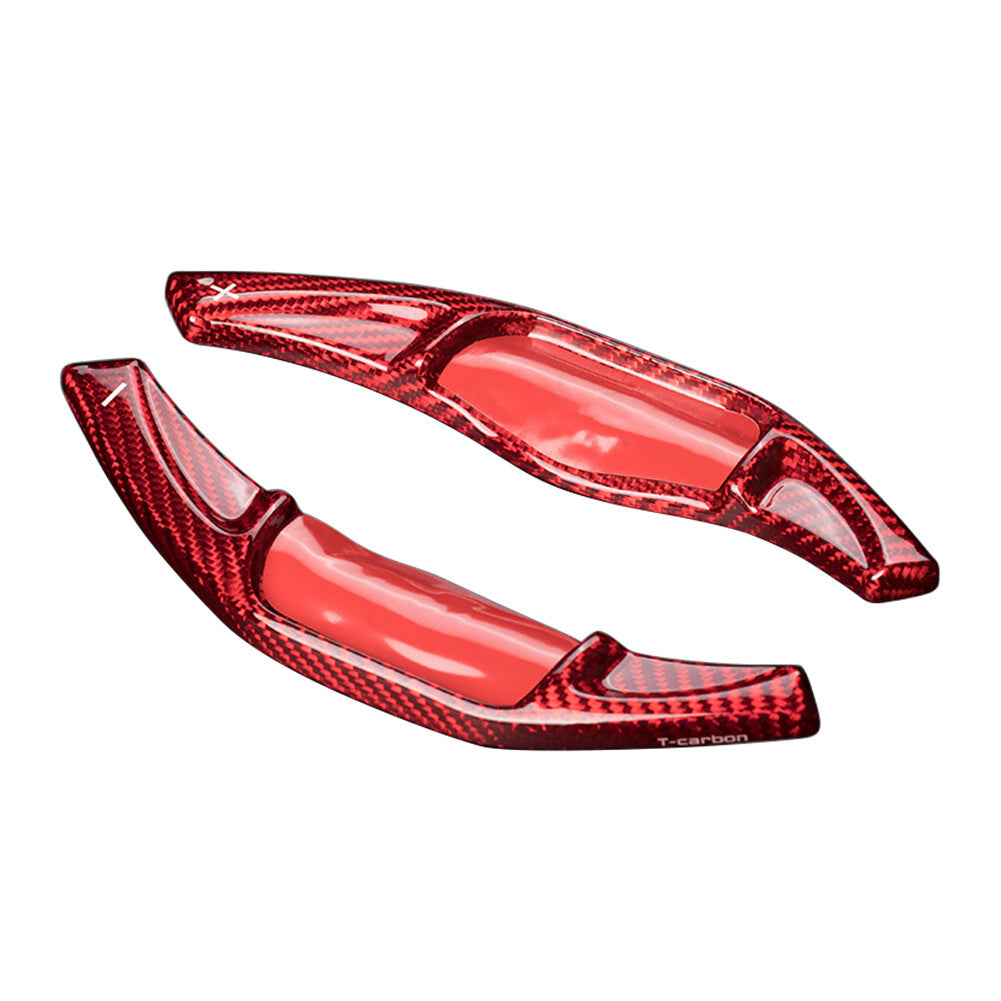 Carbon Steering Wheel Shift Paddle Red for Toyota for Camry for Corolla RAV4 2018-2020